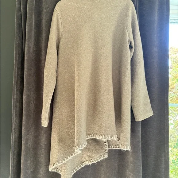 Garnet Hill boiled wool asymmetrical jacket - Picture 4 of 9